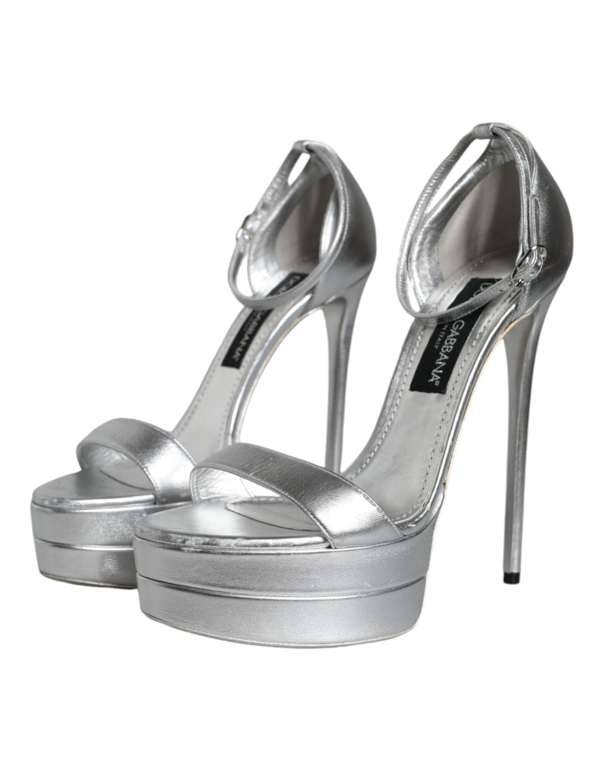 Dolce & Gabbana Silver Platforms for Women detail view