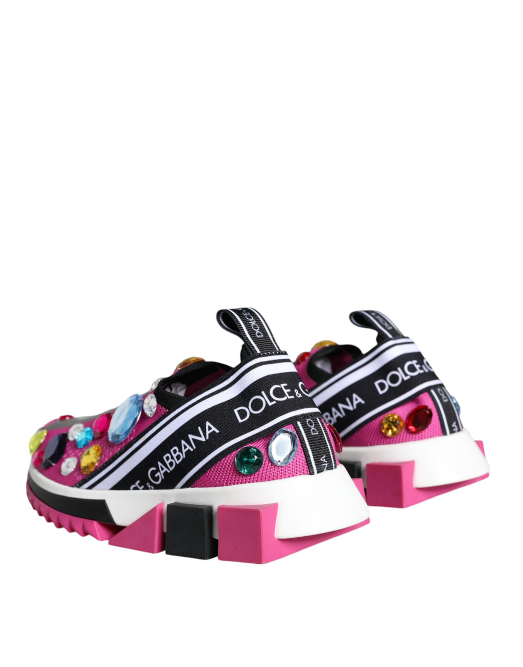 Dolce & Gabbana Pink Chunky Sneakers for Women side view
