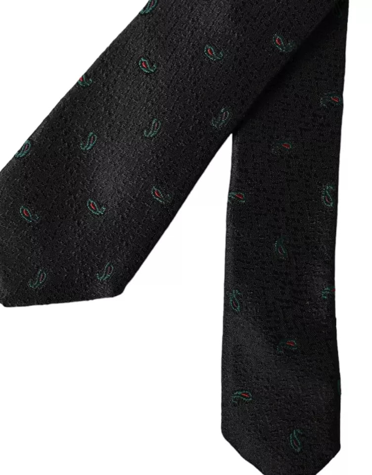 Dolce & Gabbana Black Ties for Men side view