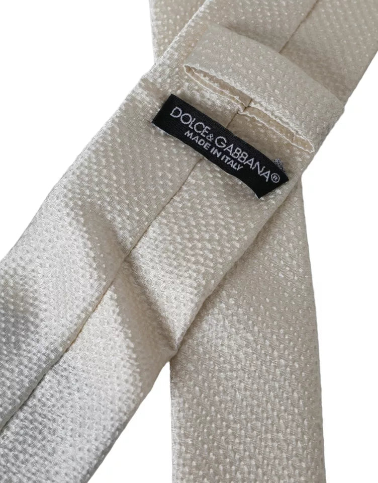 Dolce & Gabbana White Ties for Men detail view