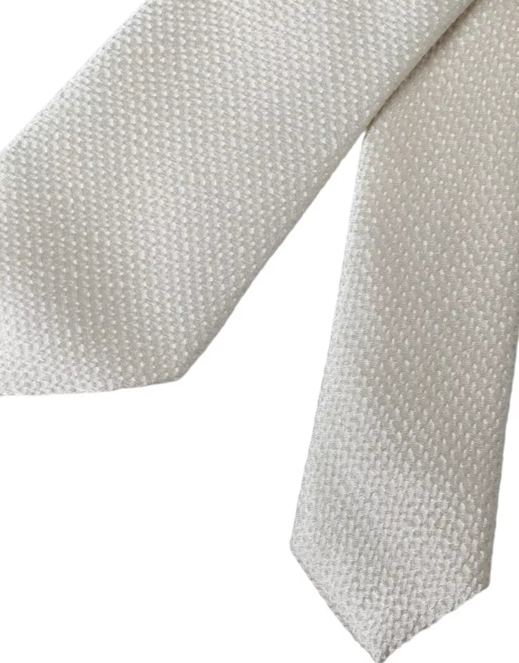 Dolce & Gabbana White Ties for Men side view