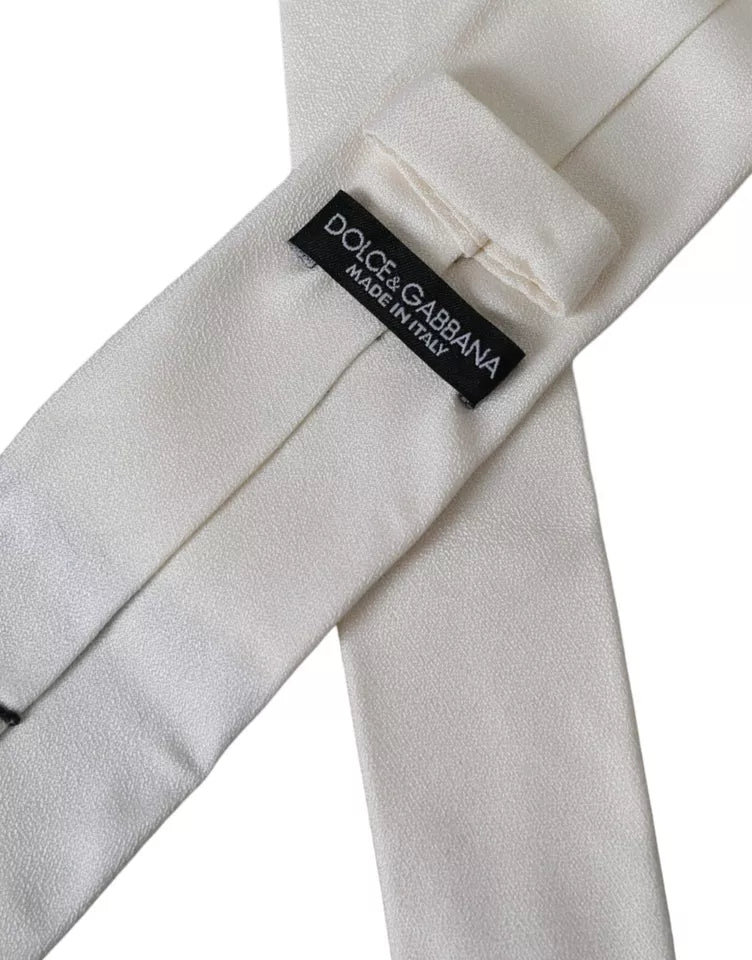 Dolce & Gabbana White Ties for Men detail view
