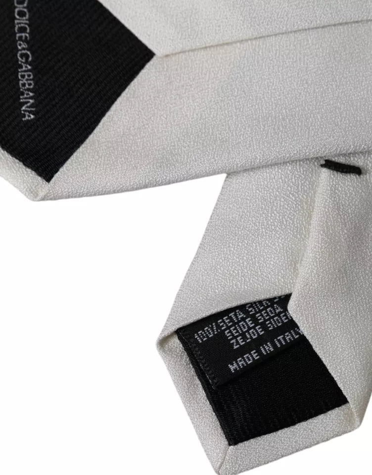 Dolce & Gabbana White Ties for Men side view
