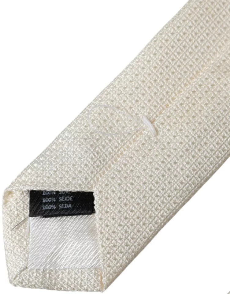 Dolce & Gabbana White Ties for Men detail view