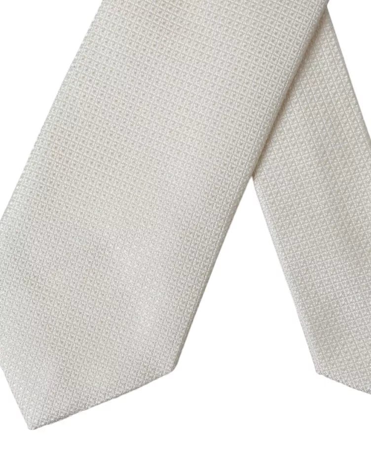 Dolce & Gabbana White Ties for Men side view