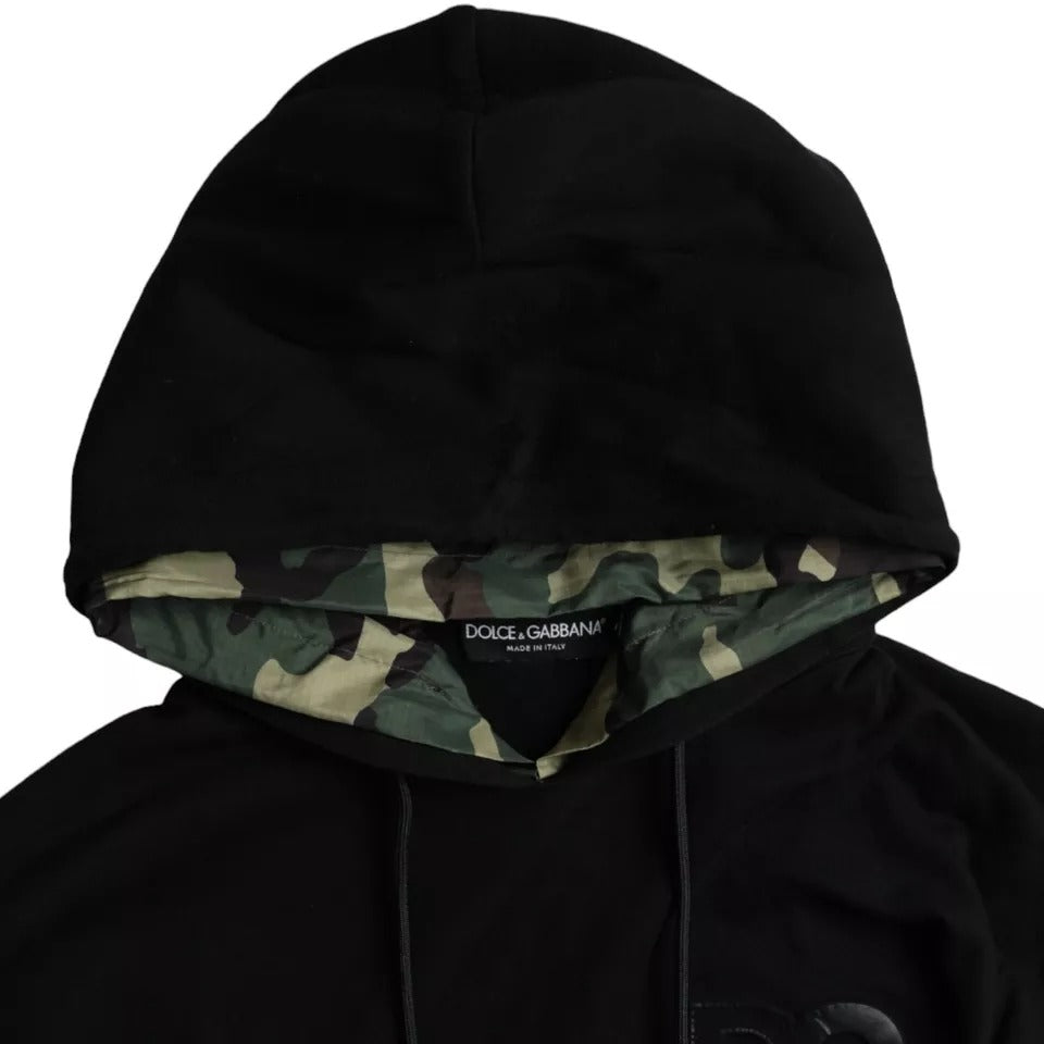 Dolce & Gabbana Black Hoodie for Men detail view
