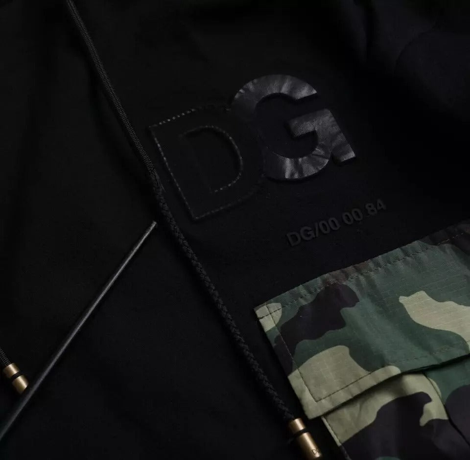 Dolce & Gabbana Black Hoodie for Men side view