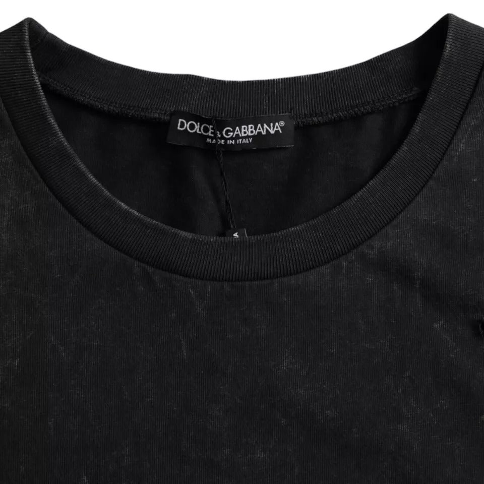Dolce & Gabbana Black T-Shirt for Men side view