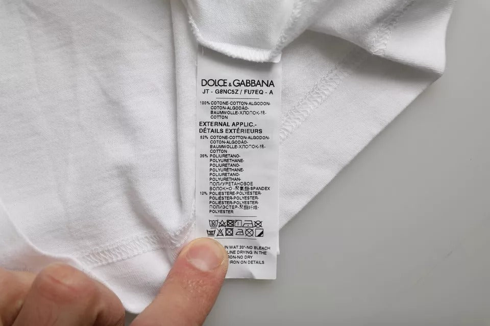 Dolce & Gabbana White T-Shirt for Men side view