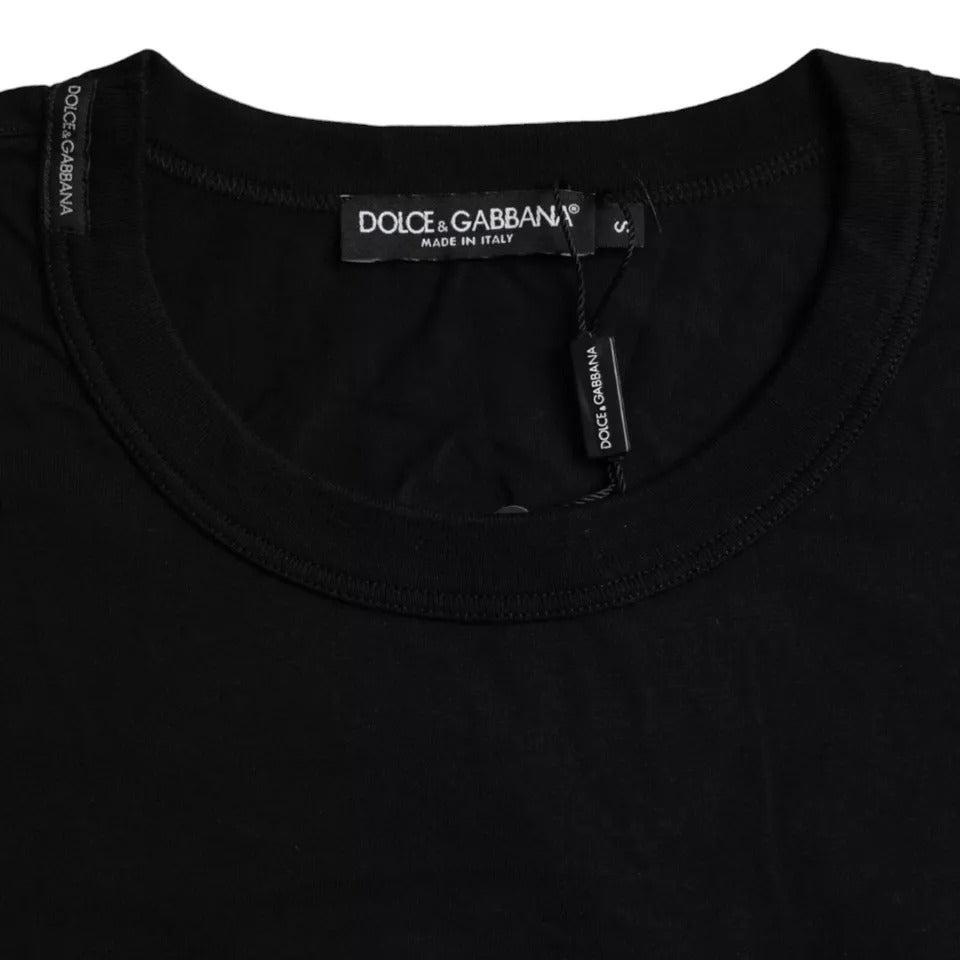 Dolce & Gabbana Black T-Shirt for Men side view
