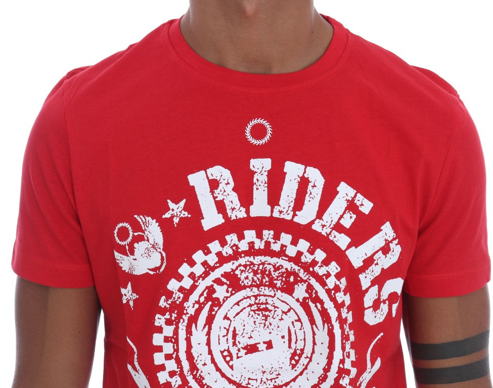 Frankie Morello Red T-Shirt for Men side view