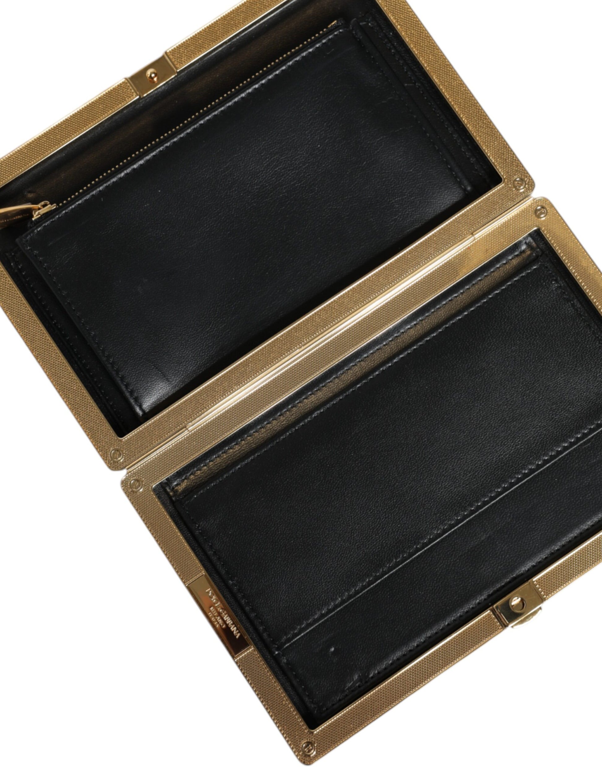 Pochette de soirée Dolce & Gabbana multicolore à fleurs et cadre doré