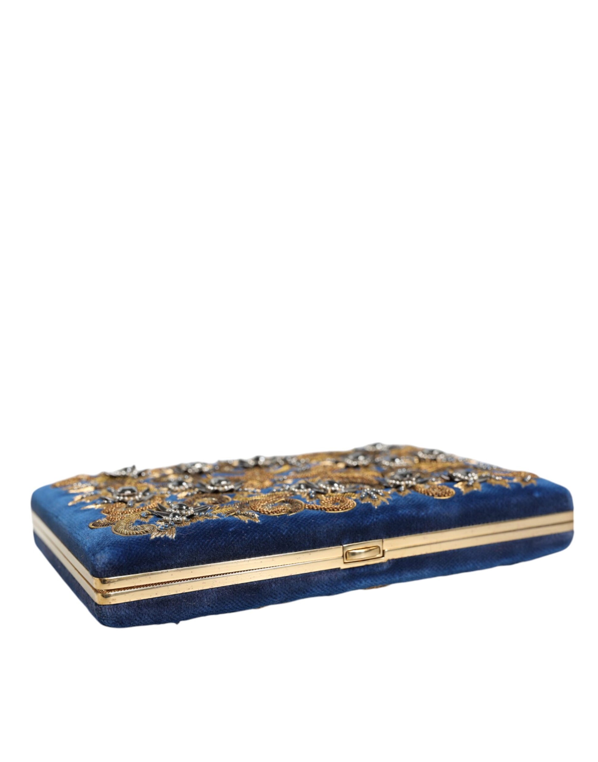 Dolce & Gabbana Blue Clutch Bag for Women side view