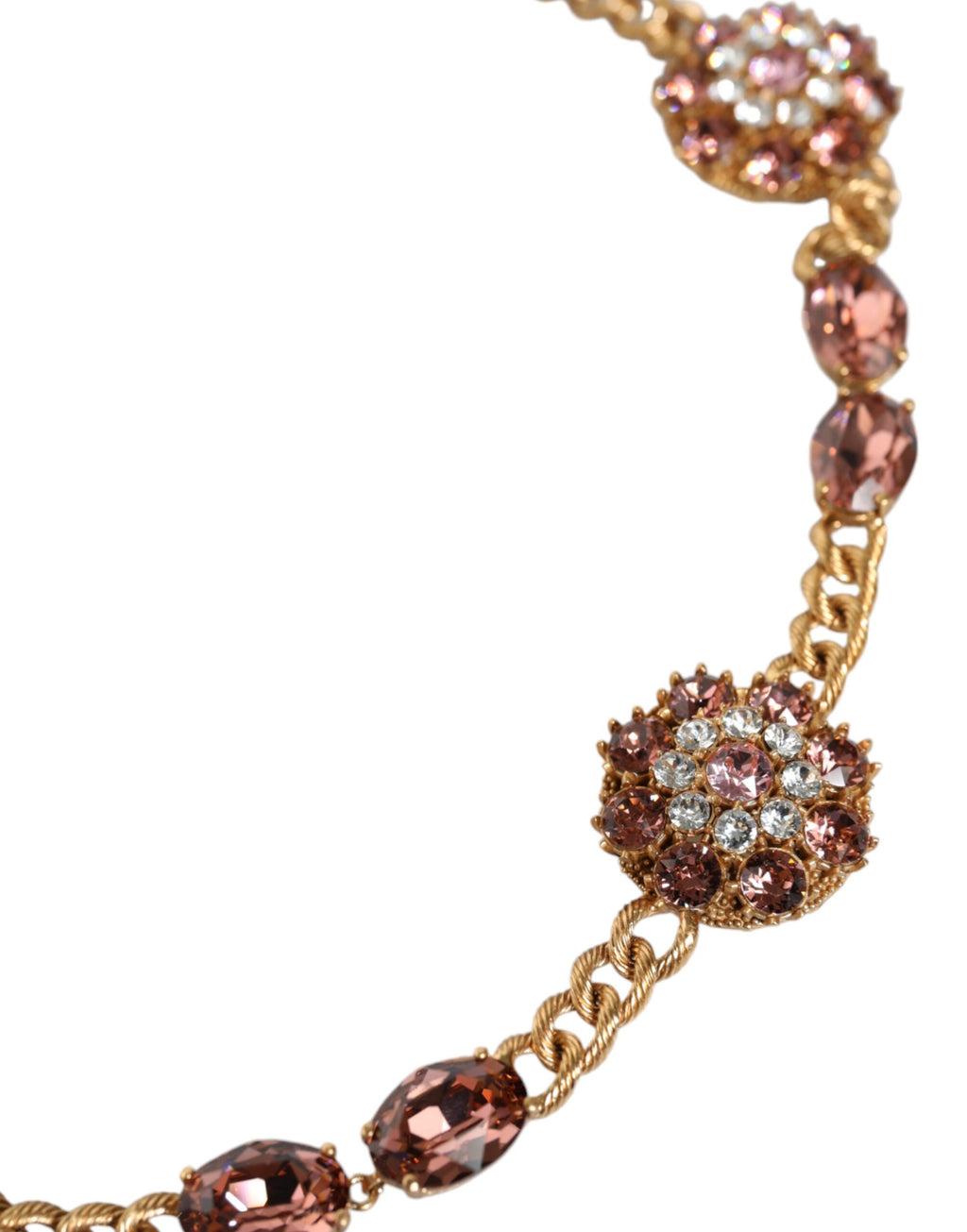 Ceinture de taille Dolce & Gabbana en laiton doré ornée de cristaux