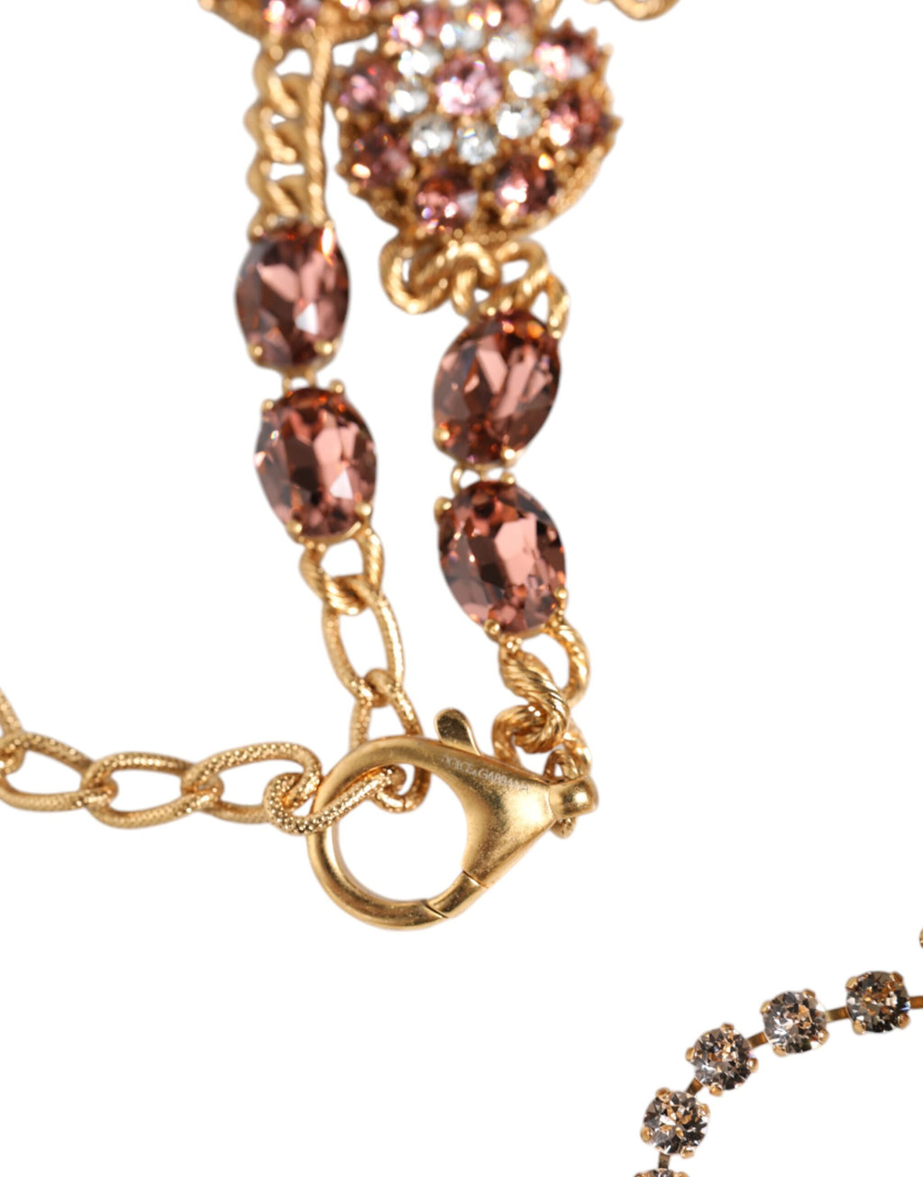 Ceinture de taille Dolce & Gabbana en laiton doré ornée de cristaux