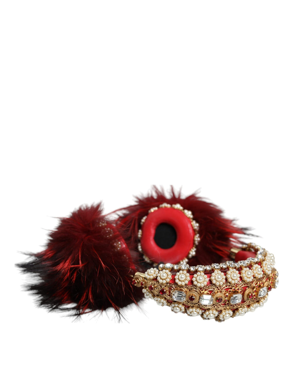 Dolce & Gabbana Red Headphones for Women side view