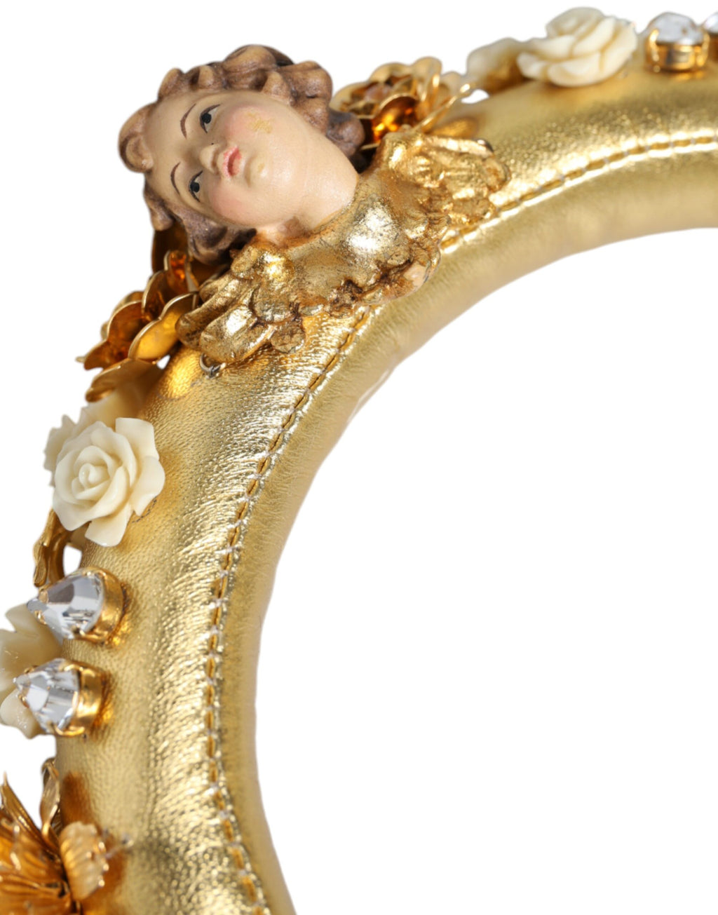 Dolce & Gabbana Gold Headphones for Women side view