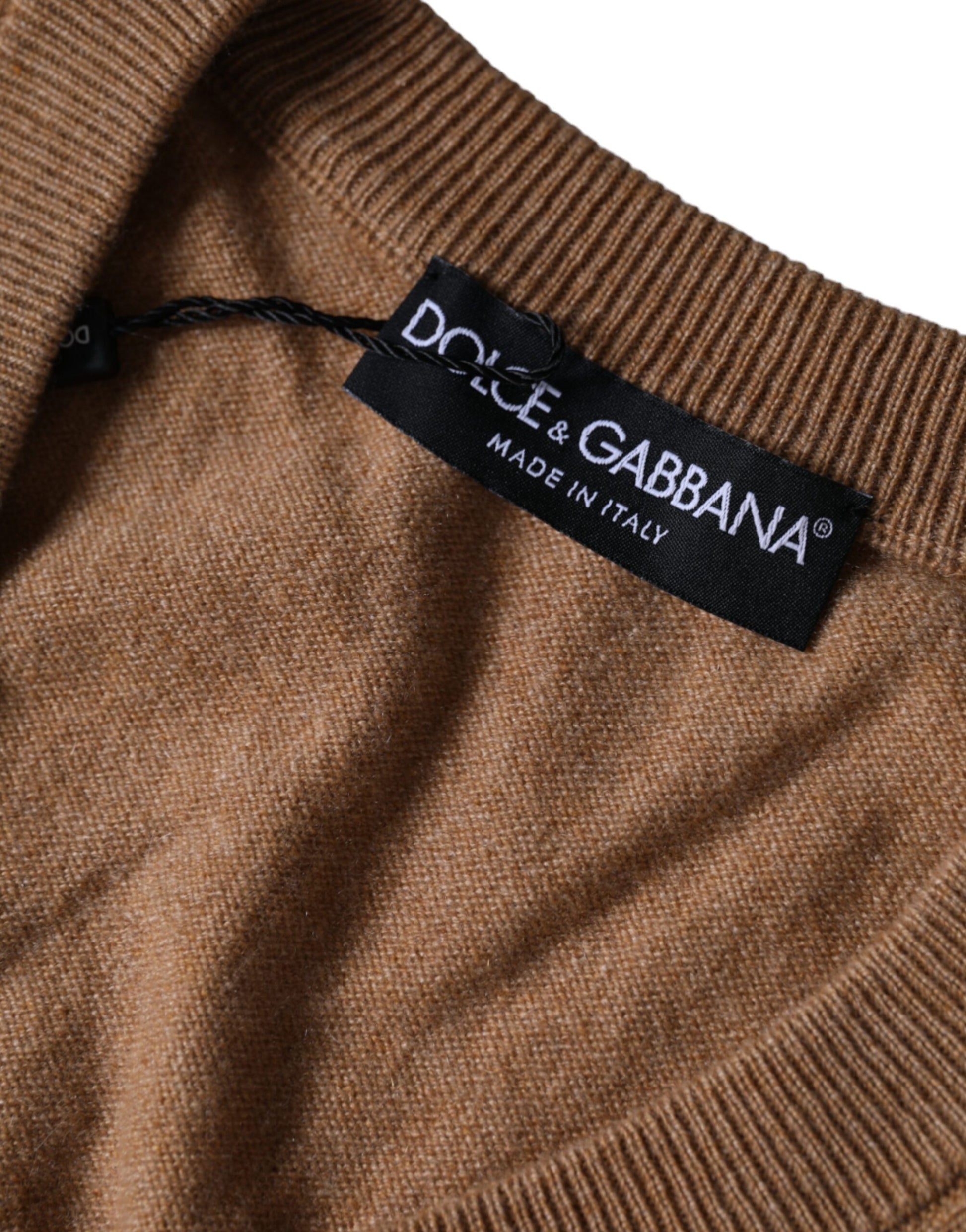 Dolce & Gabbana Brown Cashmere for Men side view