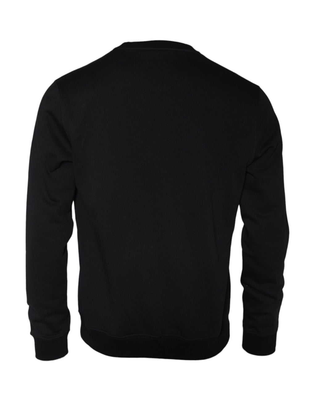 Sweat-shirt ras du cou en molleton de coton noir Medusa Versace