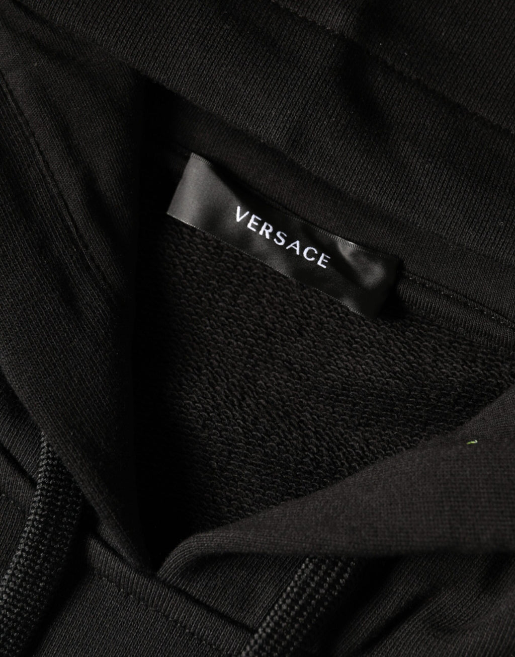 Versace Black Hoodie for Men detail view