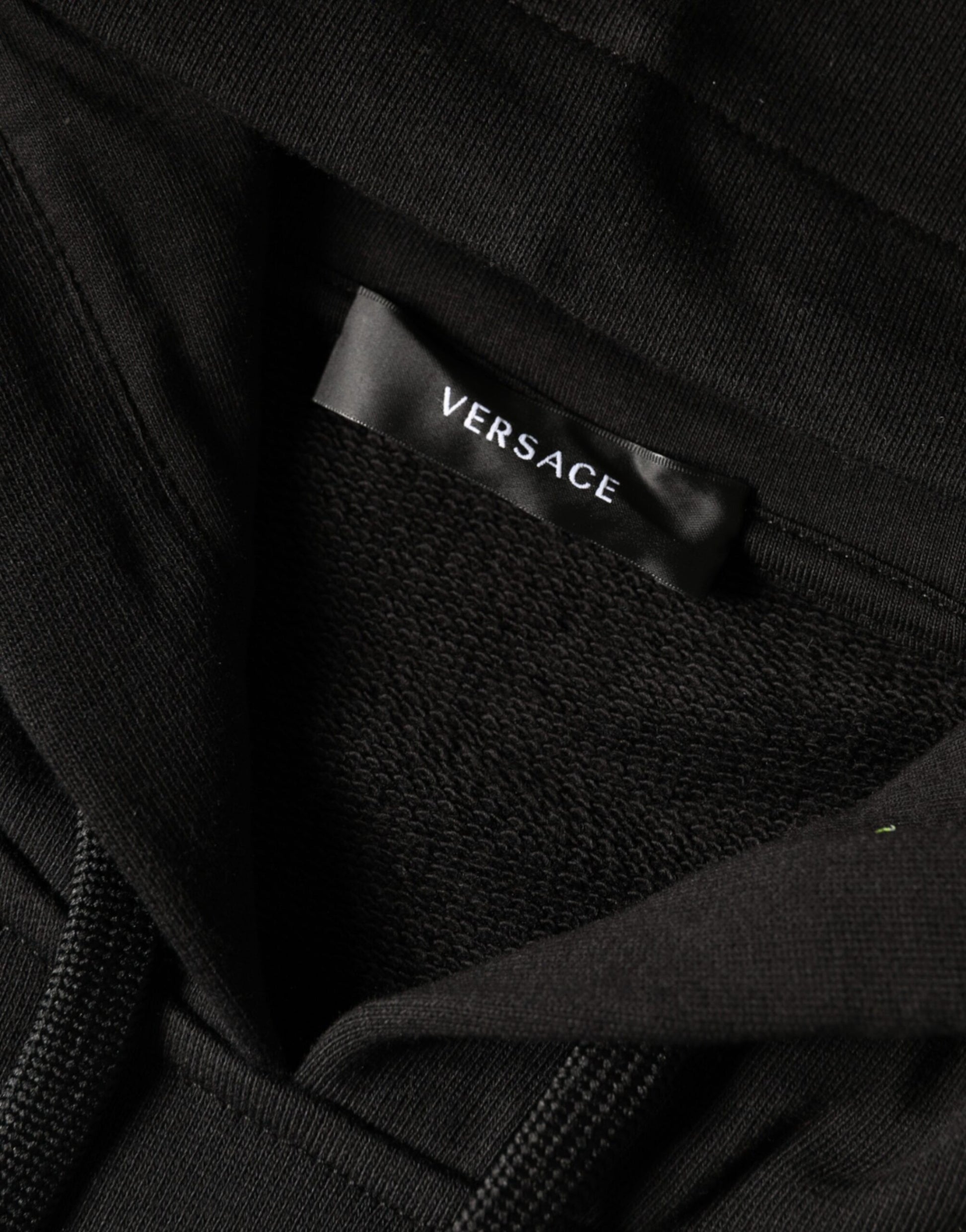 Versace Black Hoodie for Men detail view