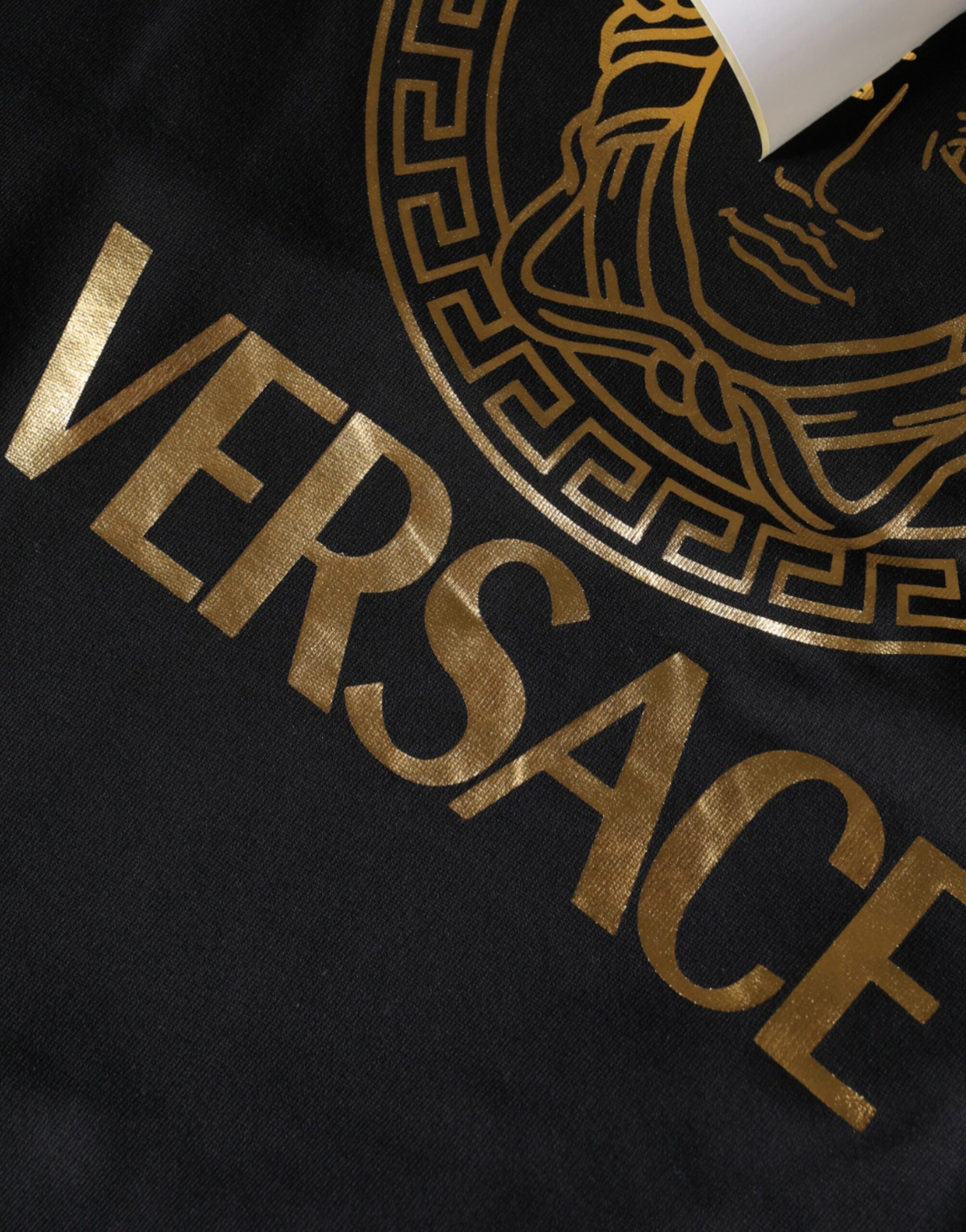 Versace Black Hoodie for Men side view