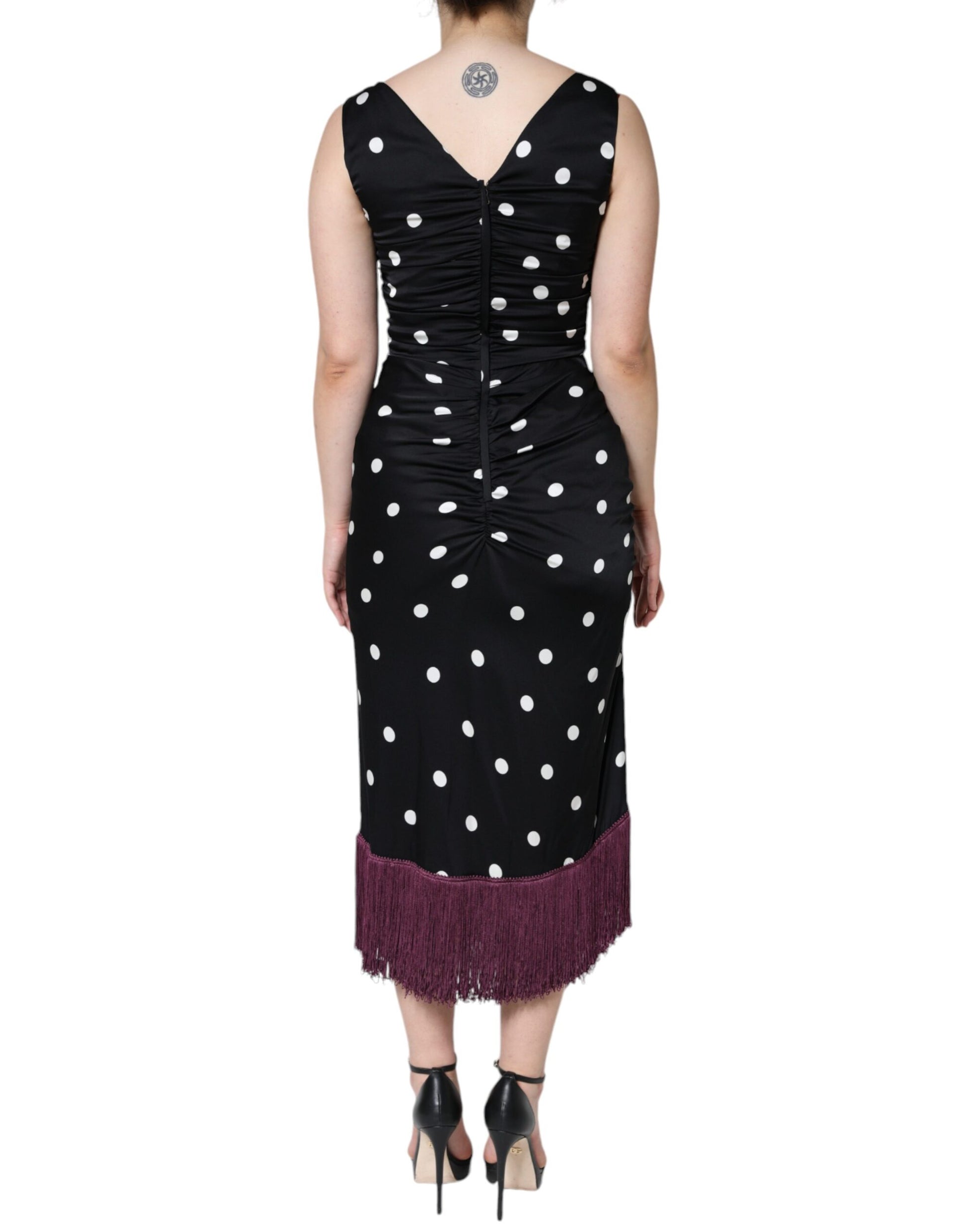 Dolce & Gabbana Black Midi Dress for Women additional view