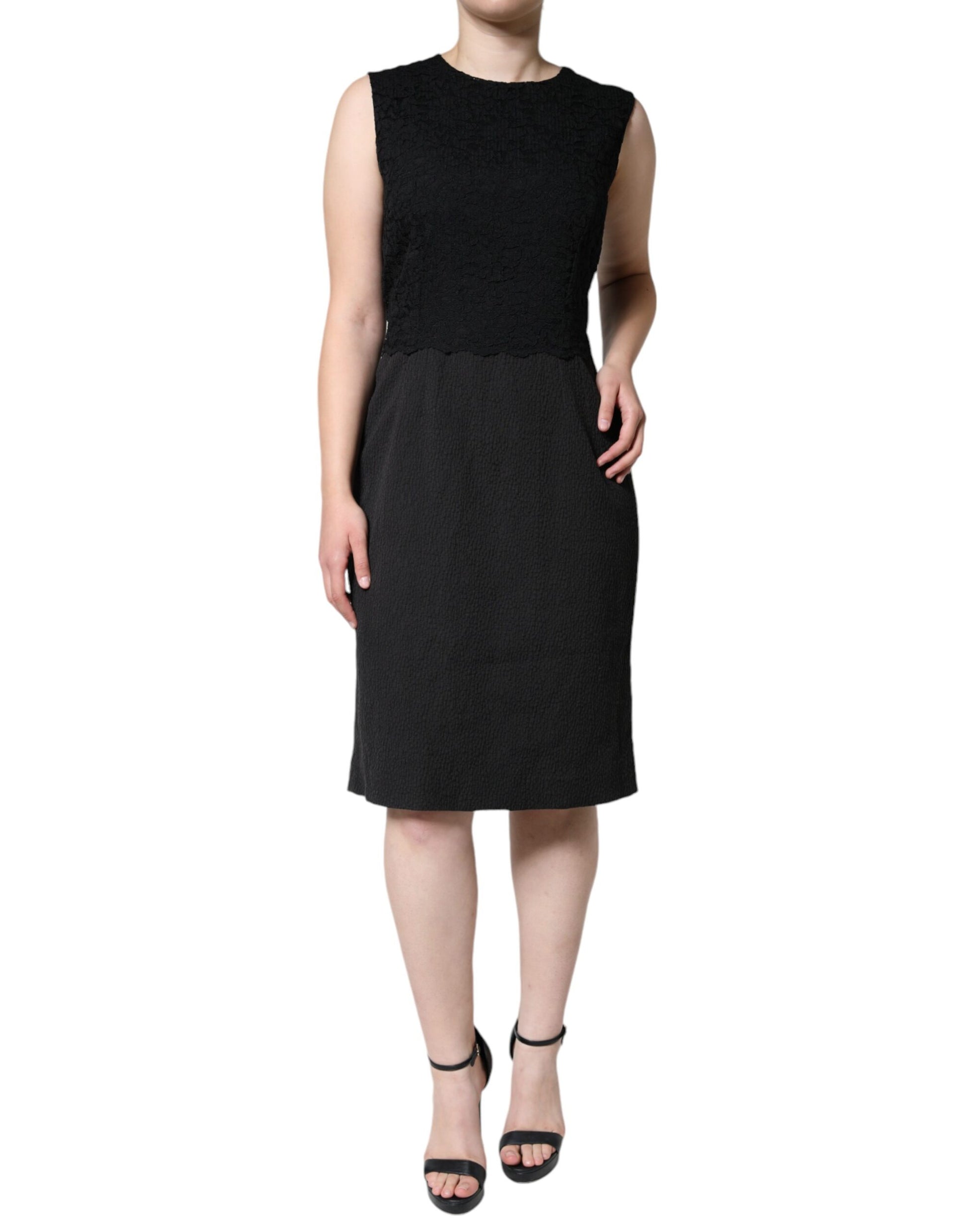 Dolce & Gabbana Black Midi Dress for Women alternate view