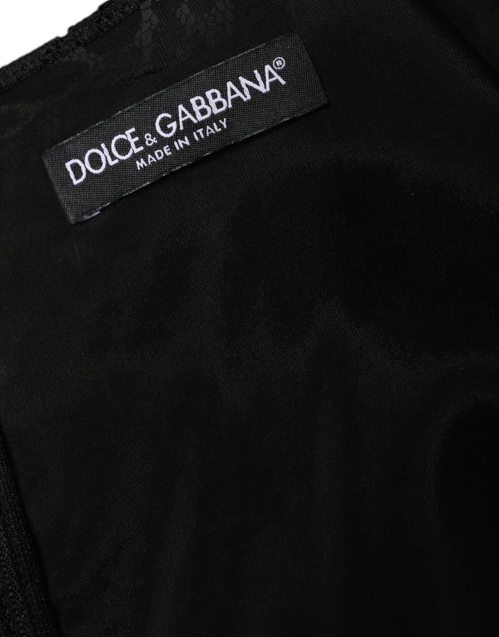 Mini-robe sans manches Dolce & Gabbana fourreau en dentelle florale noire