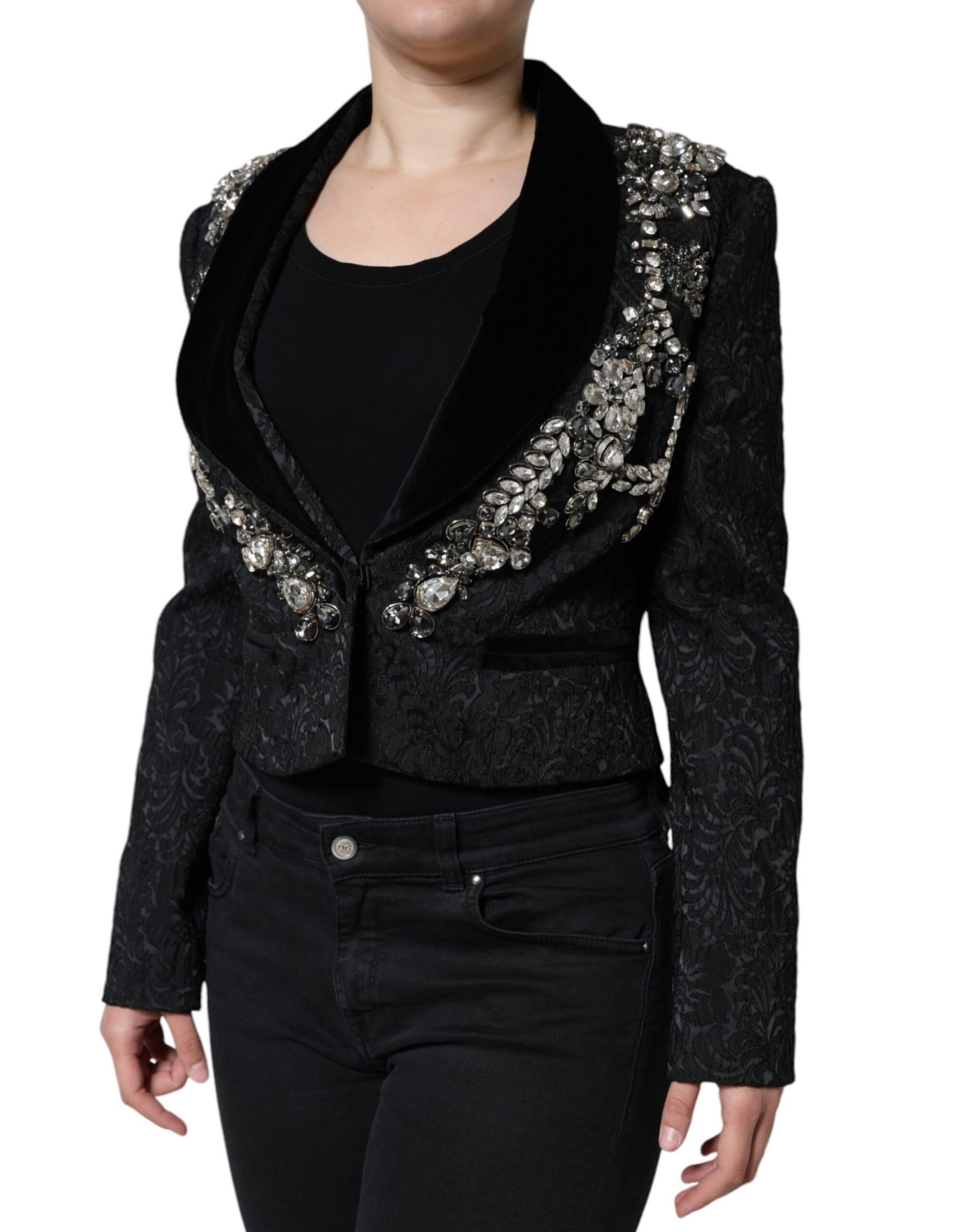 Dolce & Gabbana Black Cloaks for Women detail view