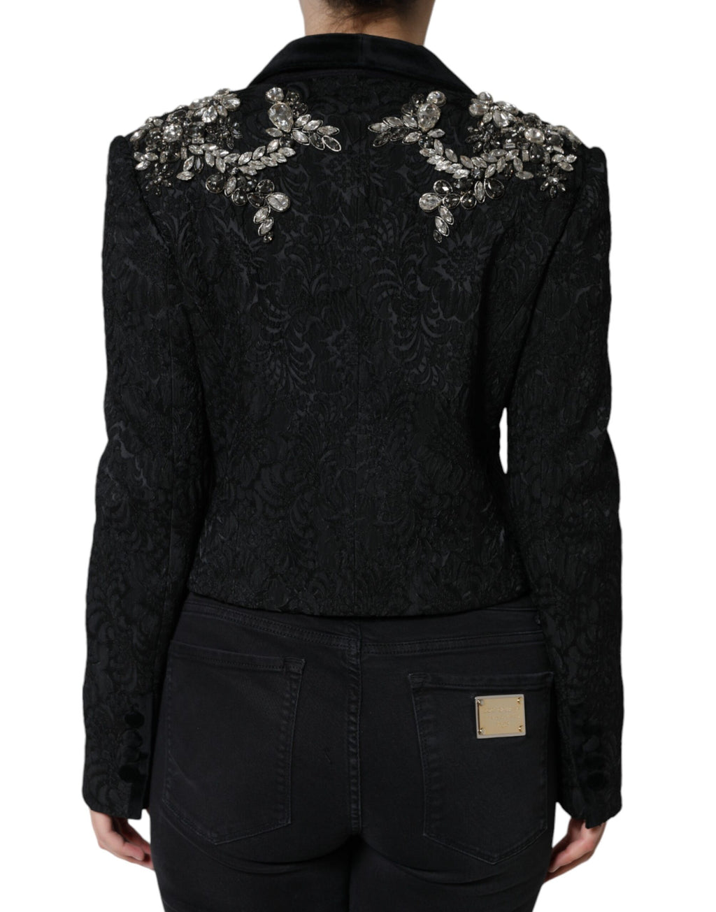 Dolce & Gabbana Black Cloaks for Women side view