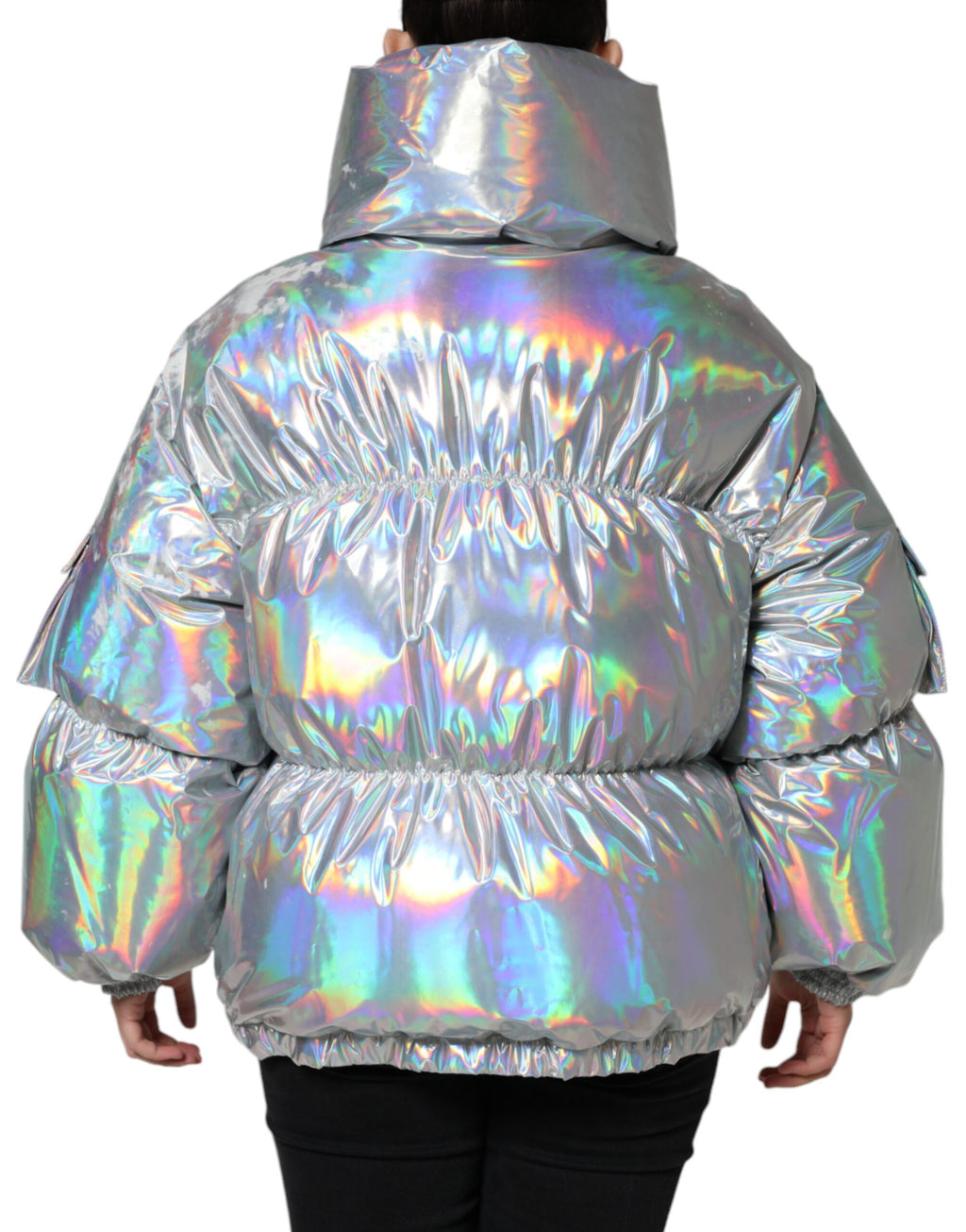 Dolce & Gabbana Silver Bomber for Women side view