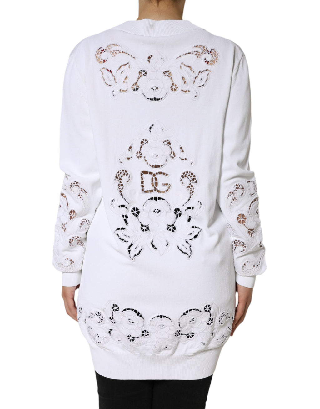 Dolce & Gabbana White Cardigan for Women side view