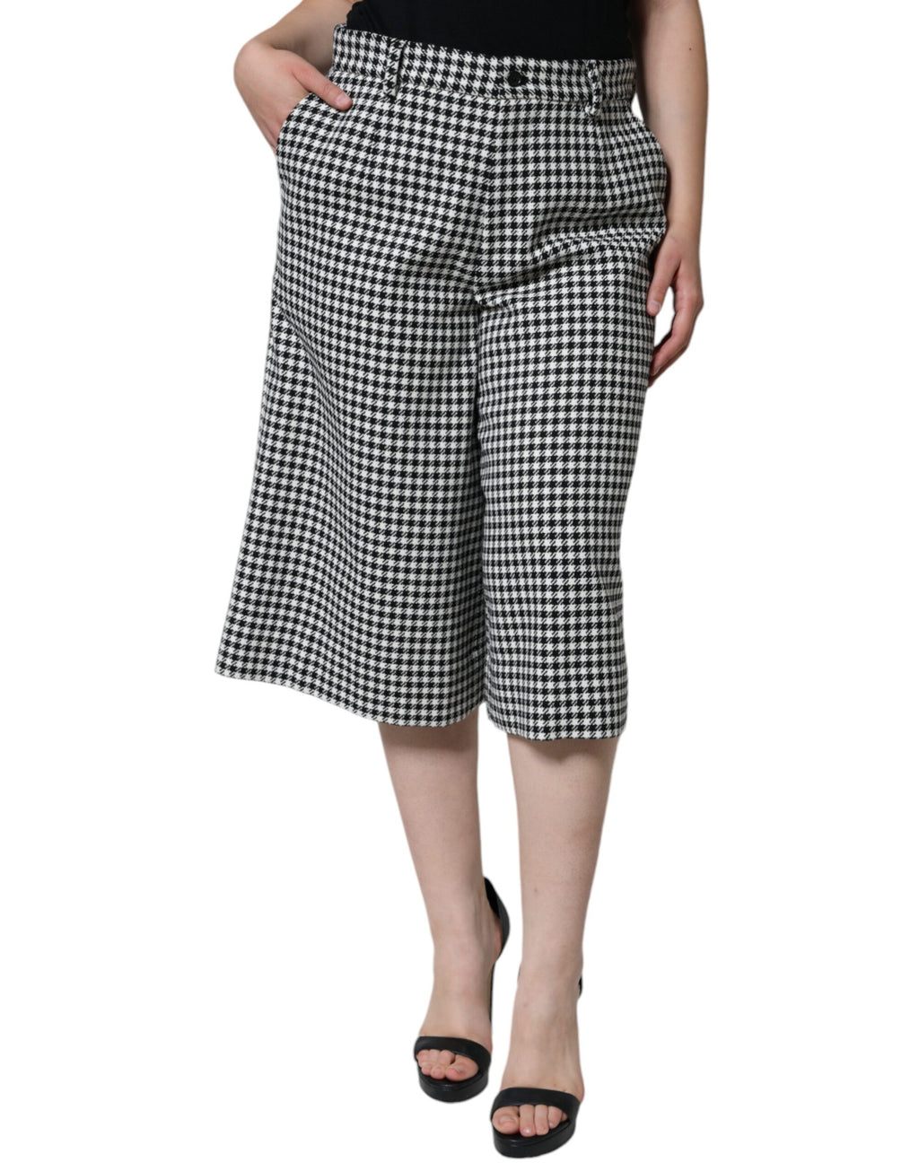 Dolce & Gabbana Black Cropped Pants for Women alternate view
