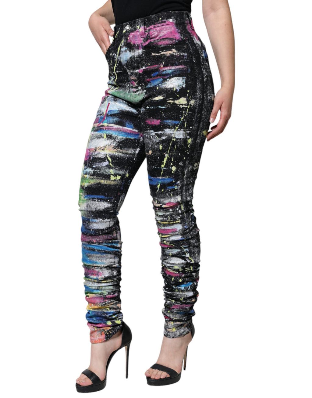 Dolce & Gabbana Multicolor Skinny Jeans for Women detail view