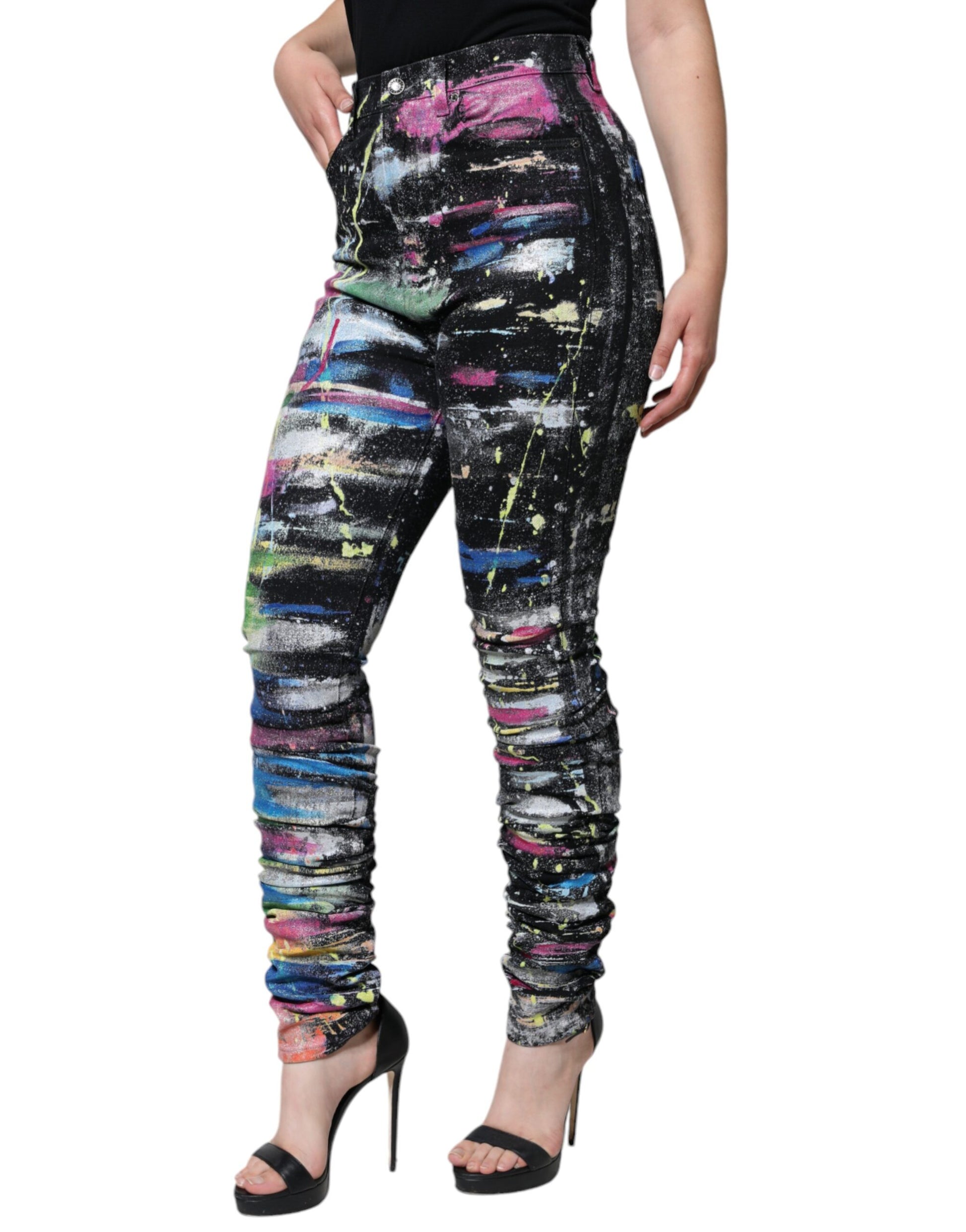 Dolce & Gabbana Multicolor Skinny Jeans for Women detail view