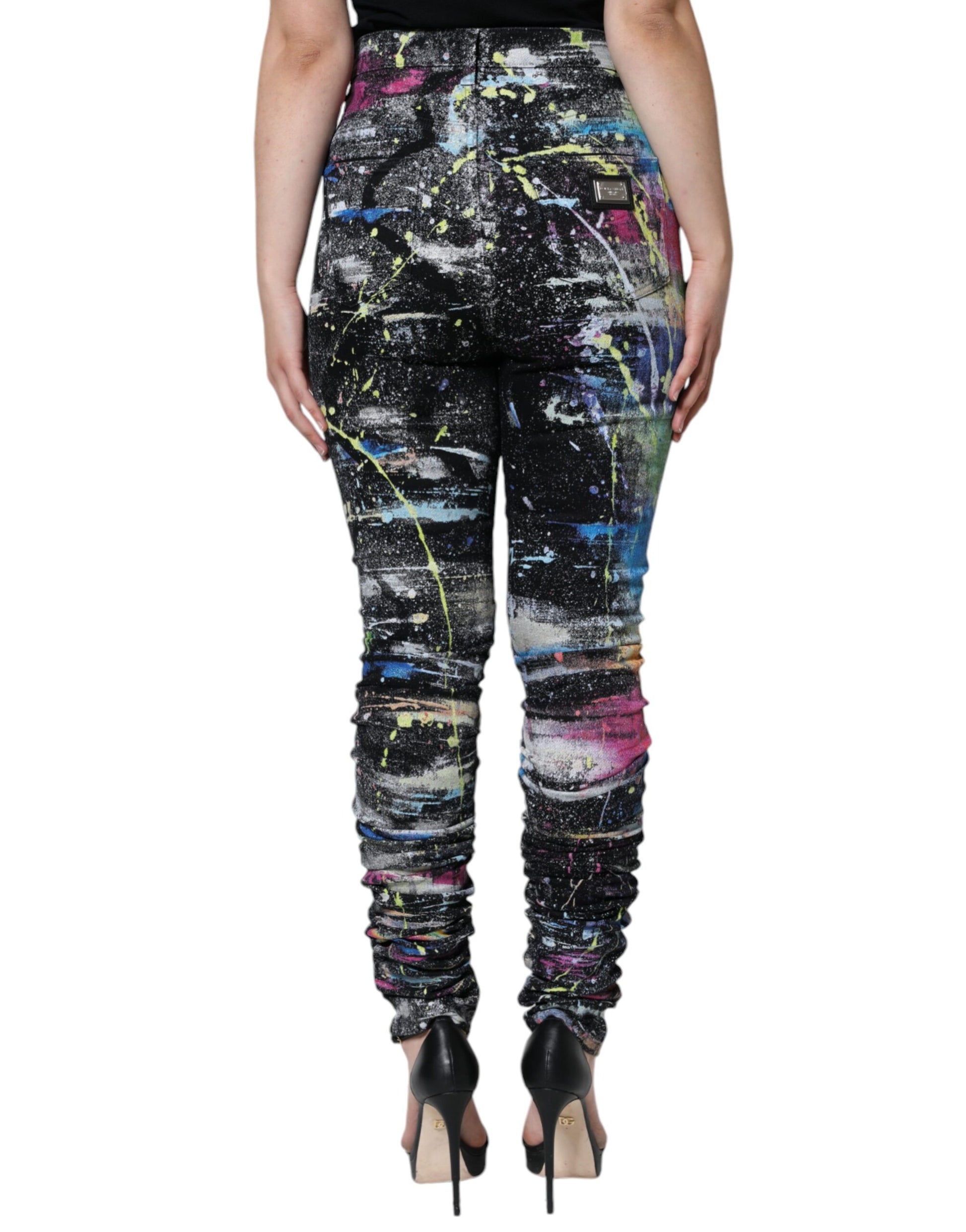 Dolce & Gabbana Multicolor Skinny Jeans for Women side view