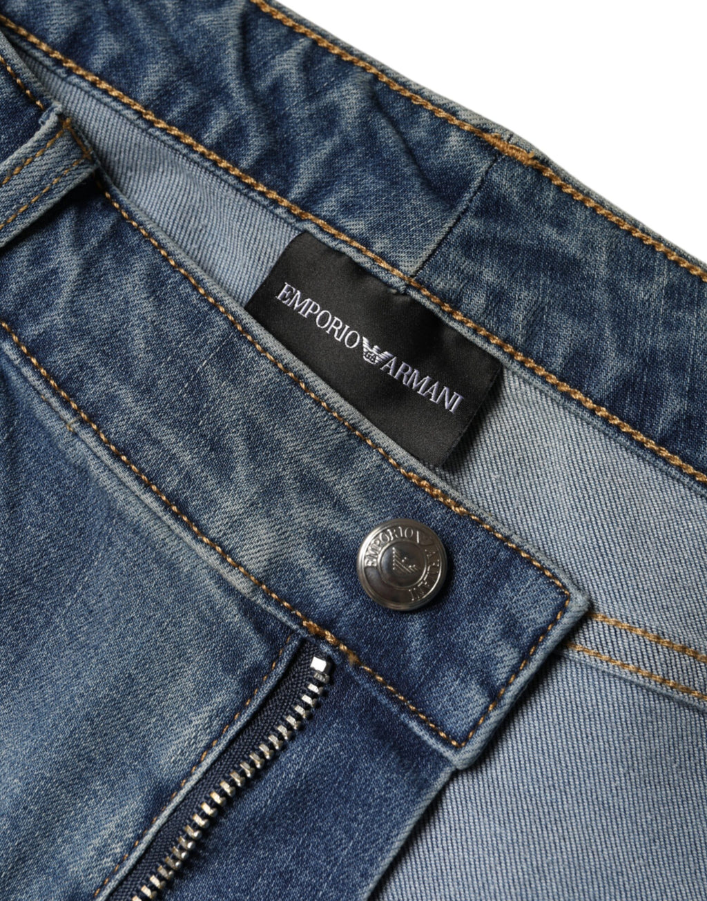 Emporio Armani Blue High Waisted Jeans for Women additional view