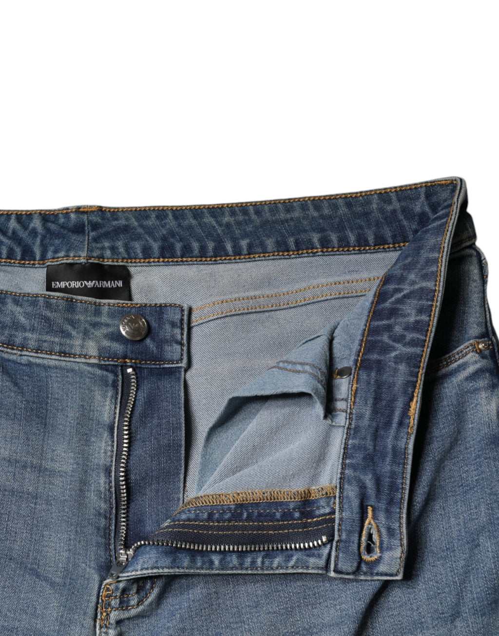 Emporio Armani Blue High Waisted Jeans for Women additional view