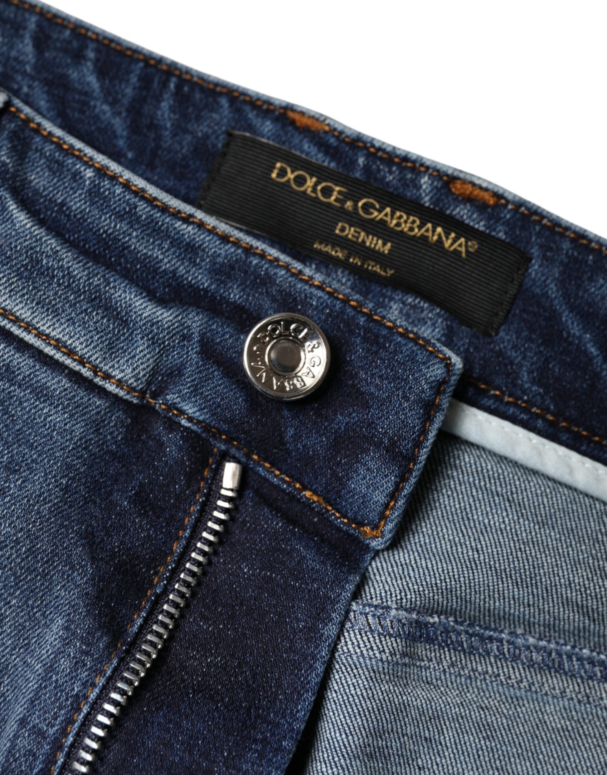 Dolce & Gabbana Blue Skinny Jeans for Women additional view