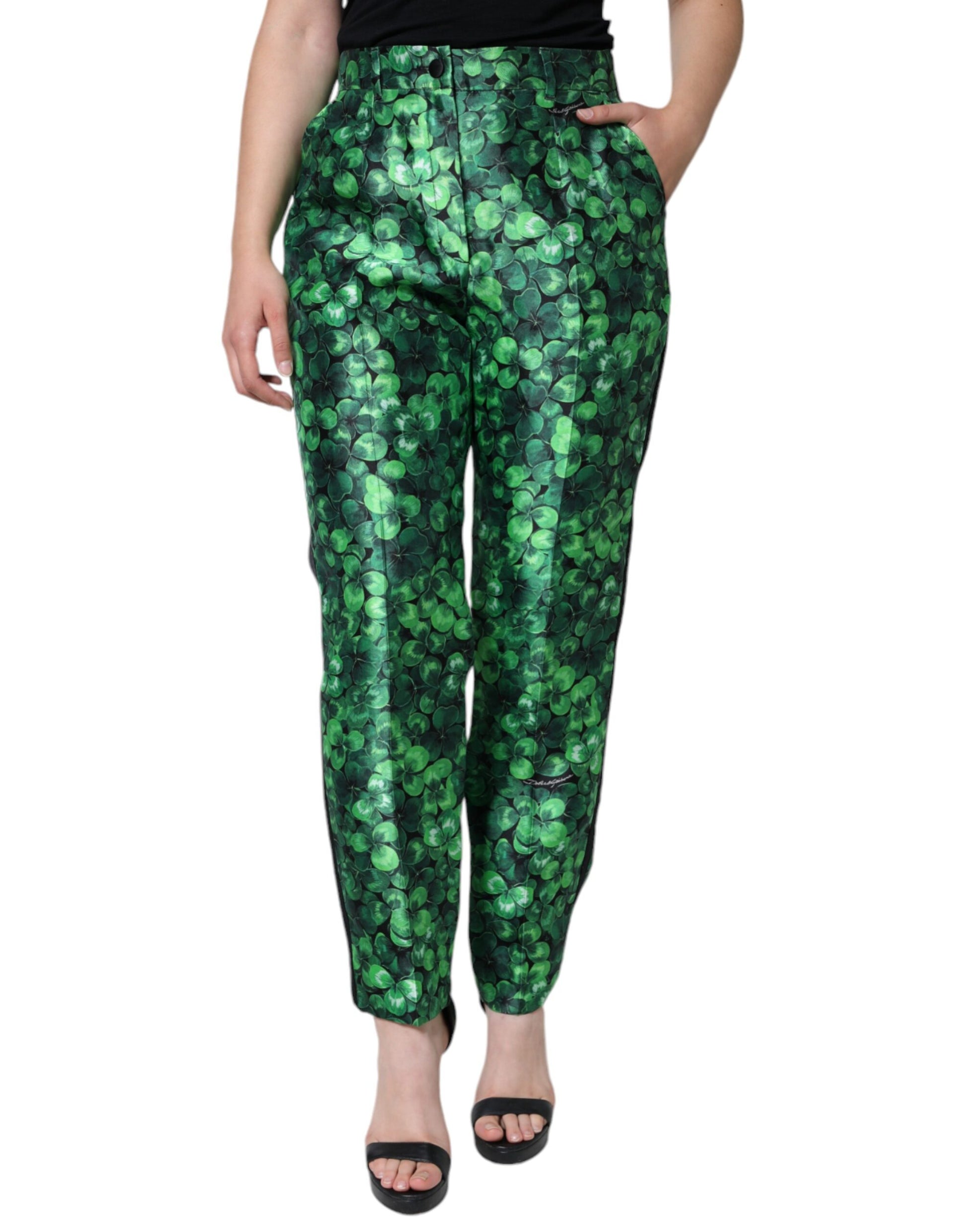 Dolce & Gabbana Green Casual Pants for Women