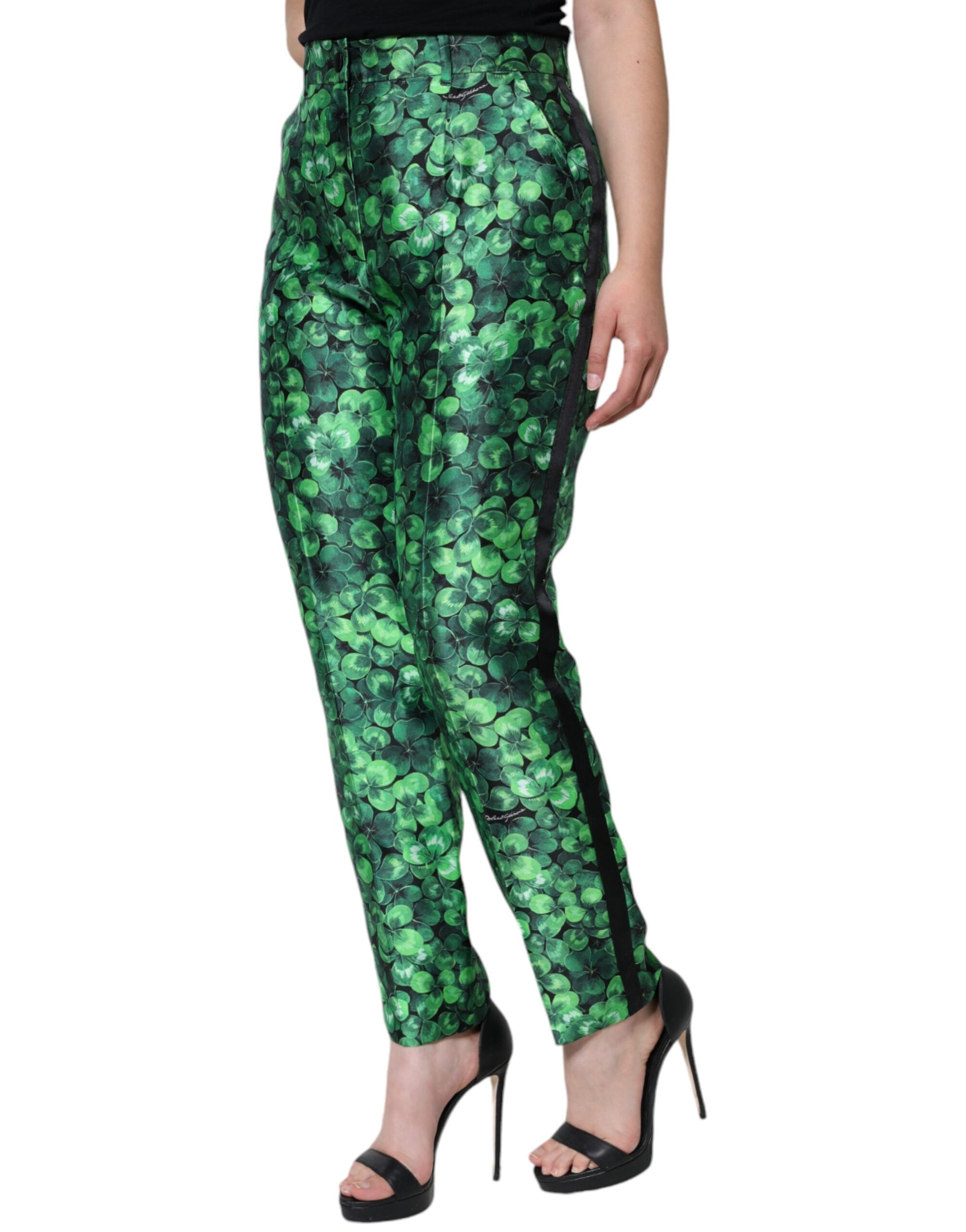 Dolce & Gabbana Green Casual Pants for Women detail view