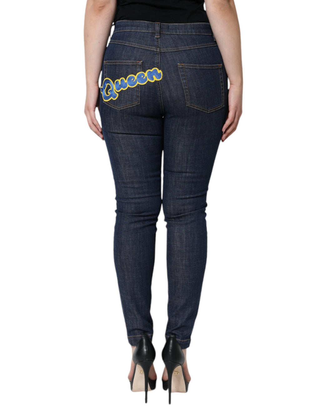 Dolce & Gabbana Blue Skinny Jeans for Women detail view