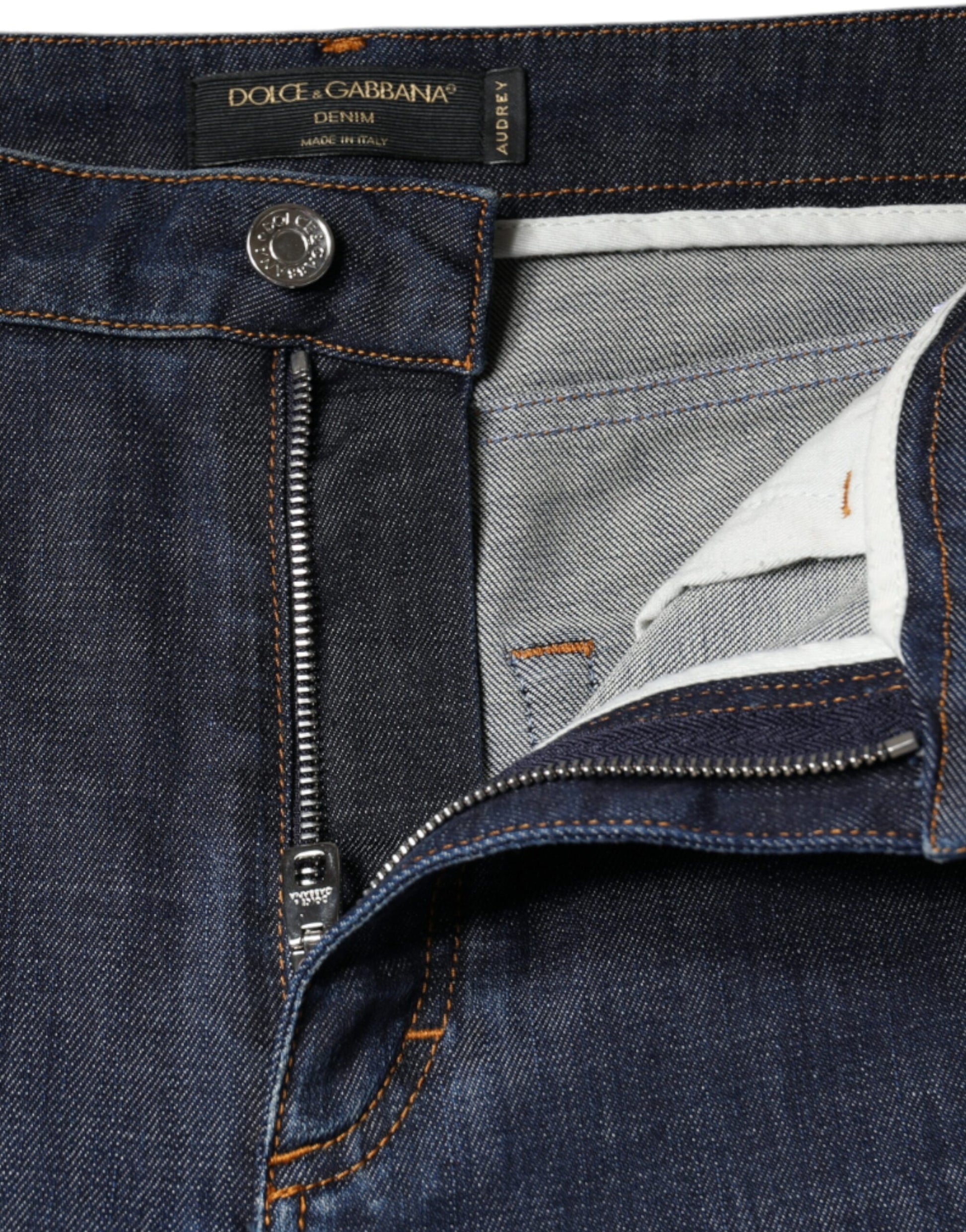 Dolce & Gabbana Blue Skinny Jeans for Women additional view