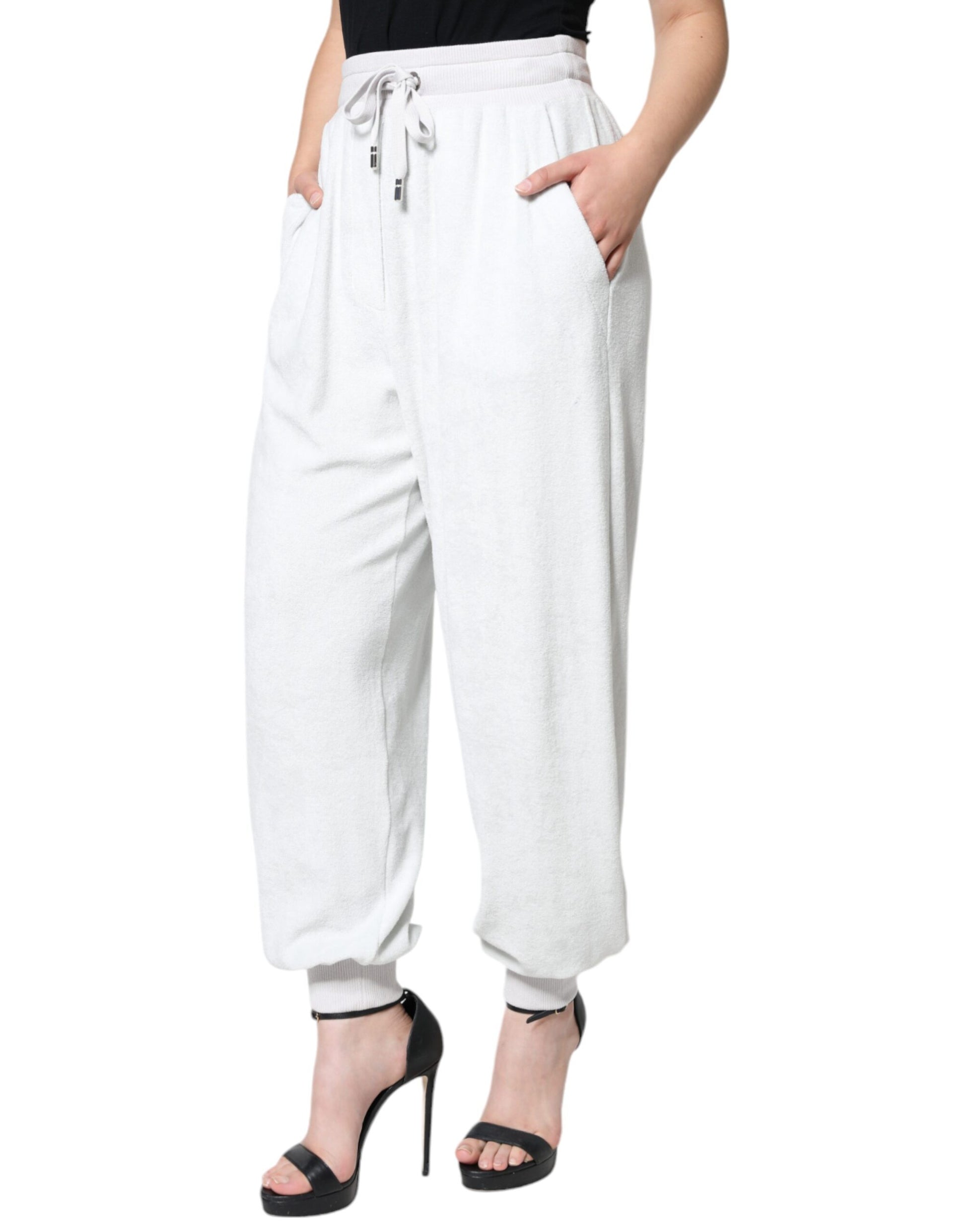 Dolce & Gabbana White Athletic Pants for Women detail view