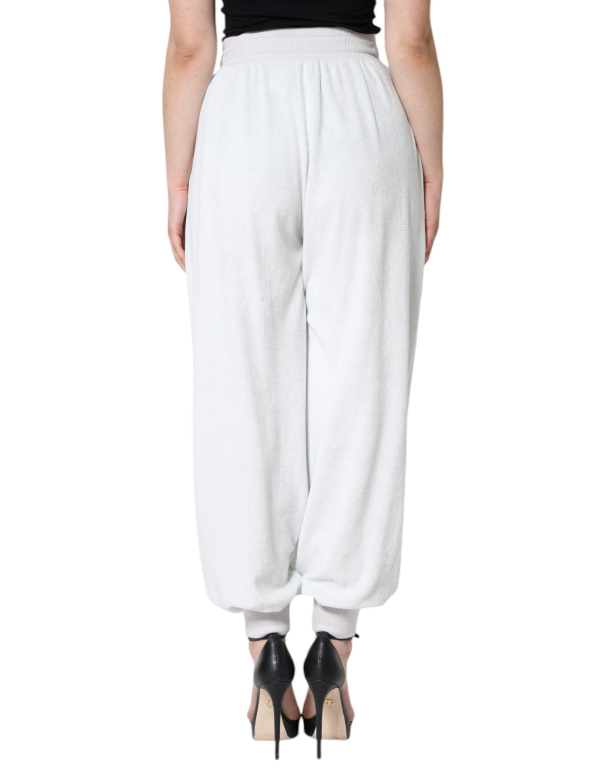 Dolce & Gabbana White Athletic Pants for Women side view