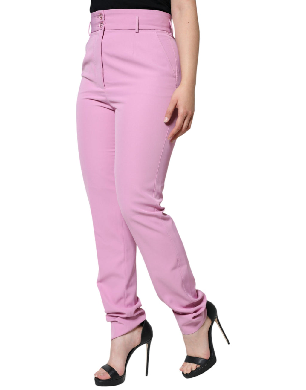 Dolce & Gabbana Pink Casual Pants for Women detail view