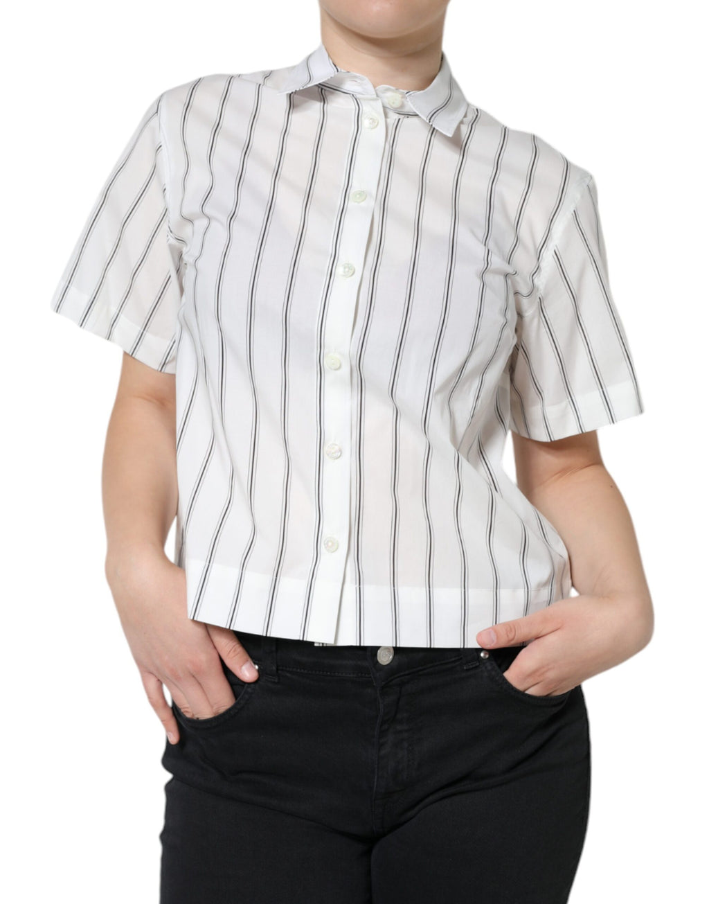 Dolce & Gabbana White Polo Shirt for Women alternate view