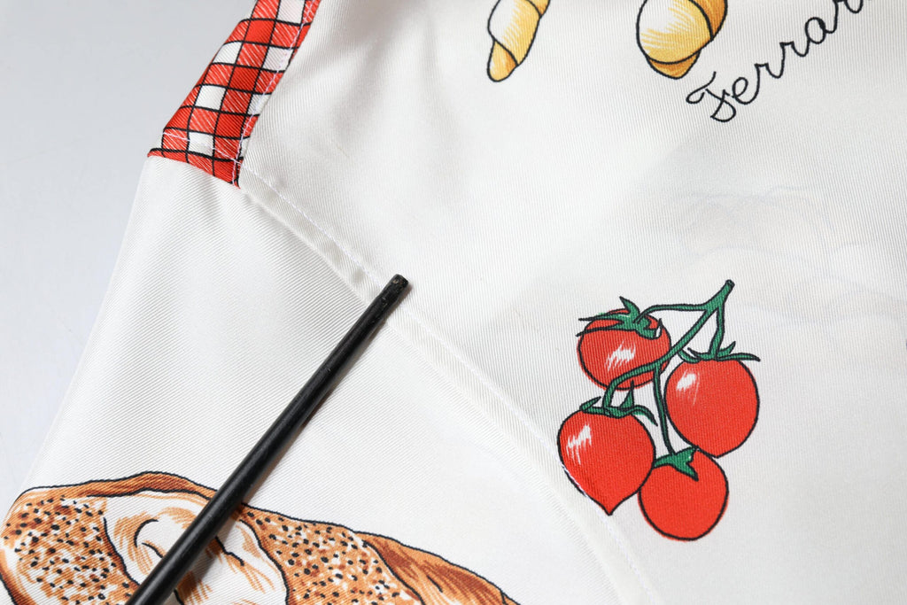 Chemisier à col Dolce & Gabbana multicolore imprimé pain