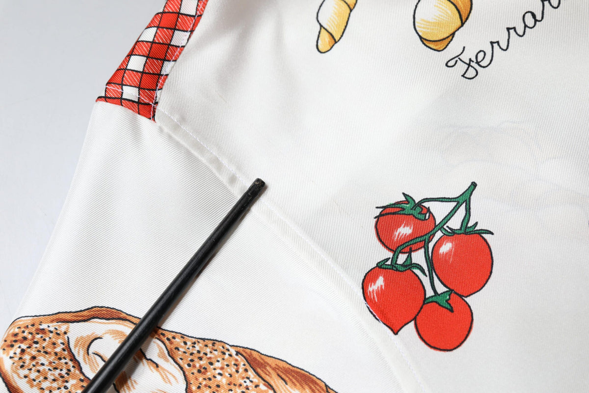 Chemisier à col Dolce & Gabbana multicolore imprimé pain